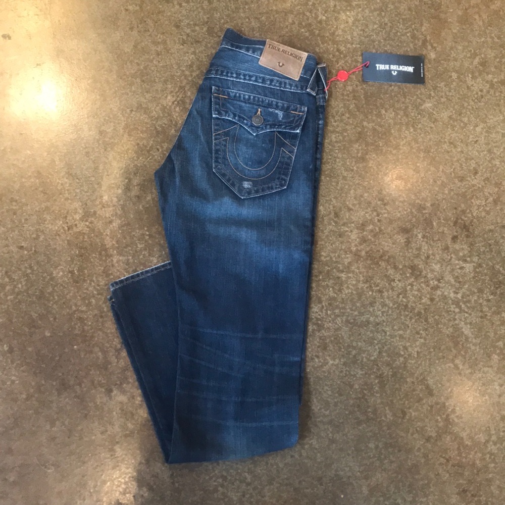 True Religion Ricky w/ flap straight jean